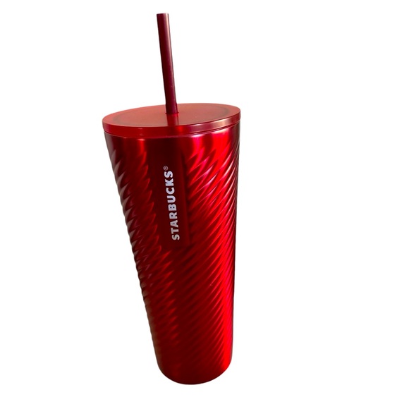 Starbucks Other - Starbucks Tumbler Christmas 2022
- Holiday Red Metal Spiral -24 oz Cup